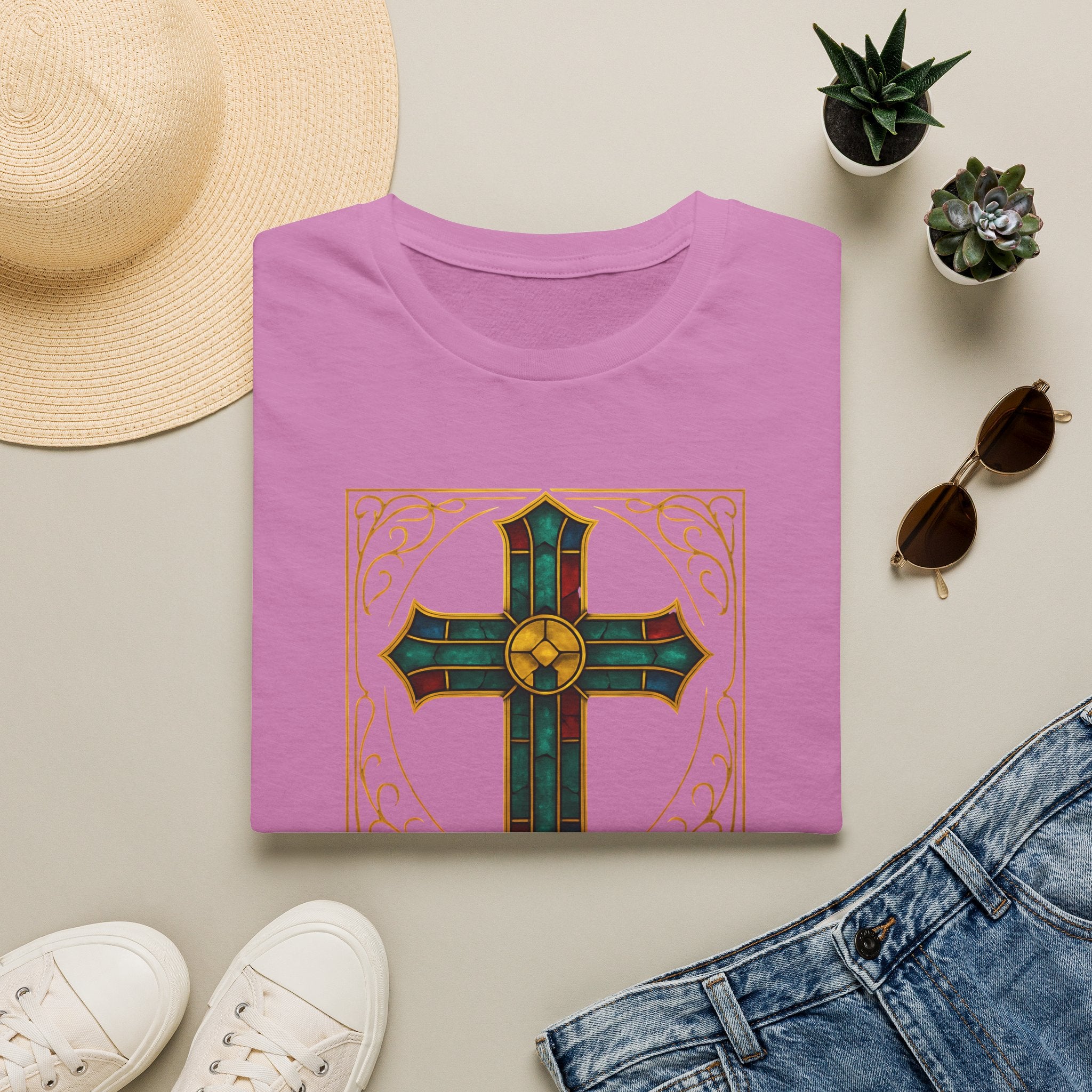 Stained Glass Cross T-Shirt