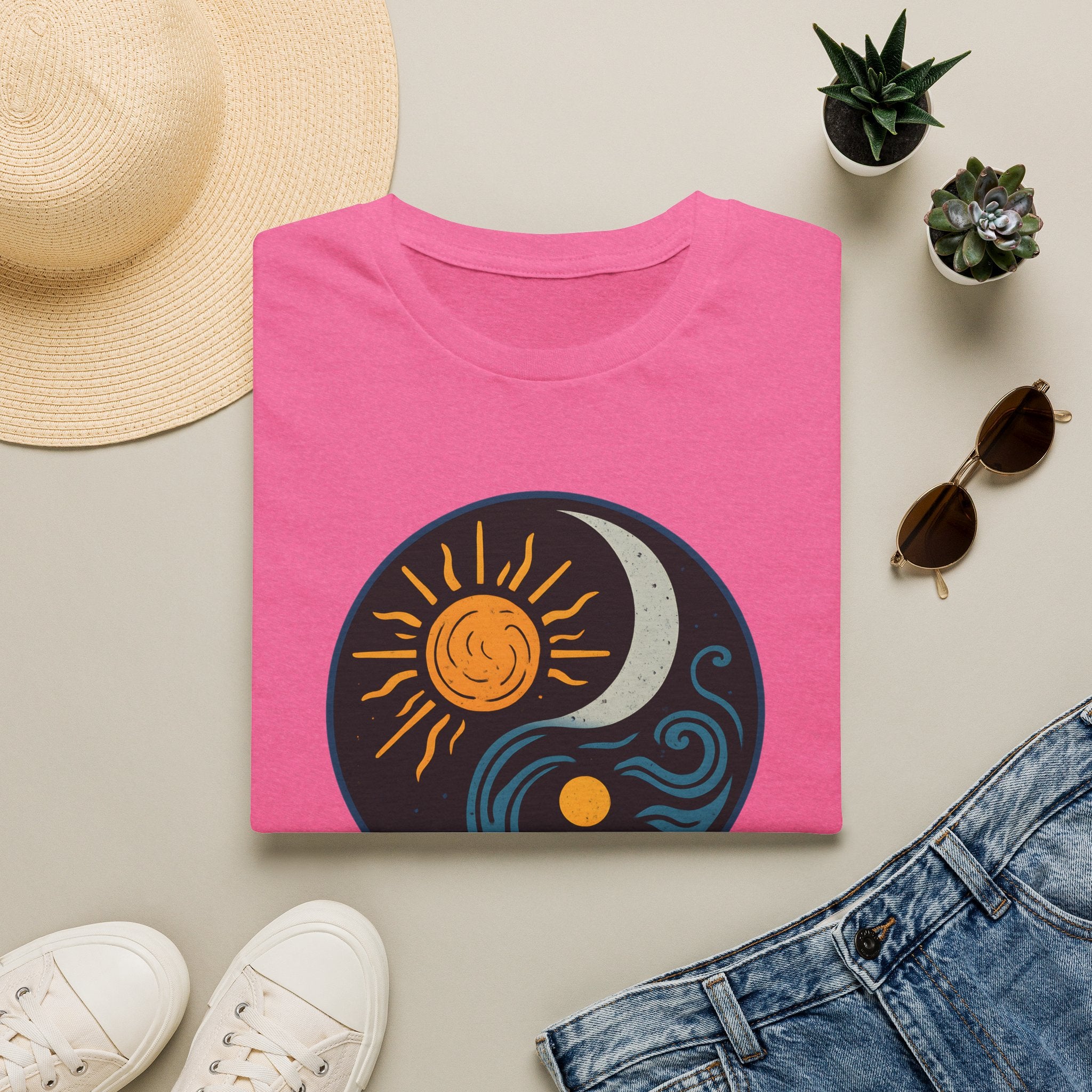 Sun and Moon Waves T-Shirt
