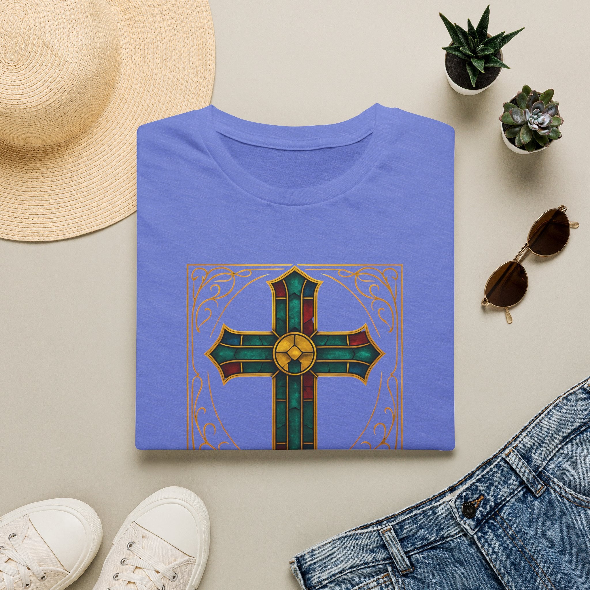 Stained Glass Cross T-Shirt