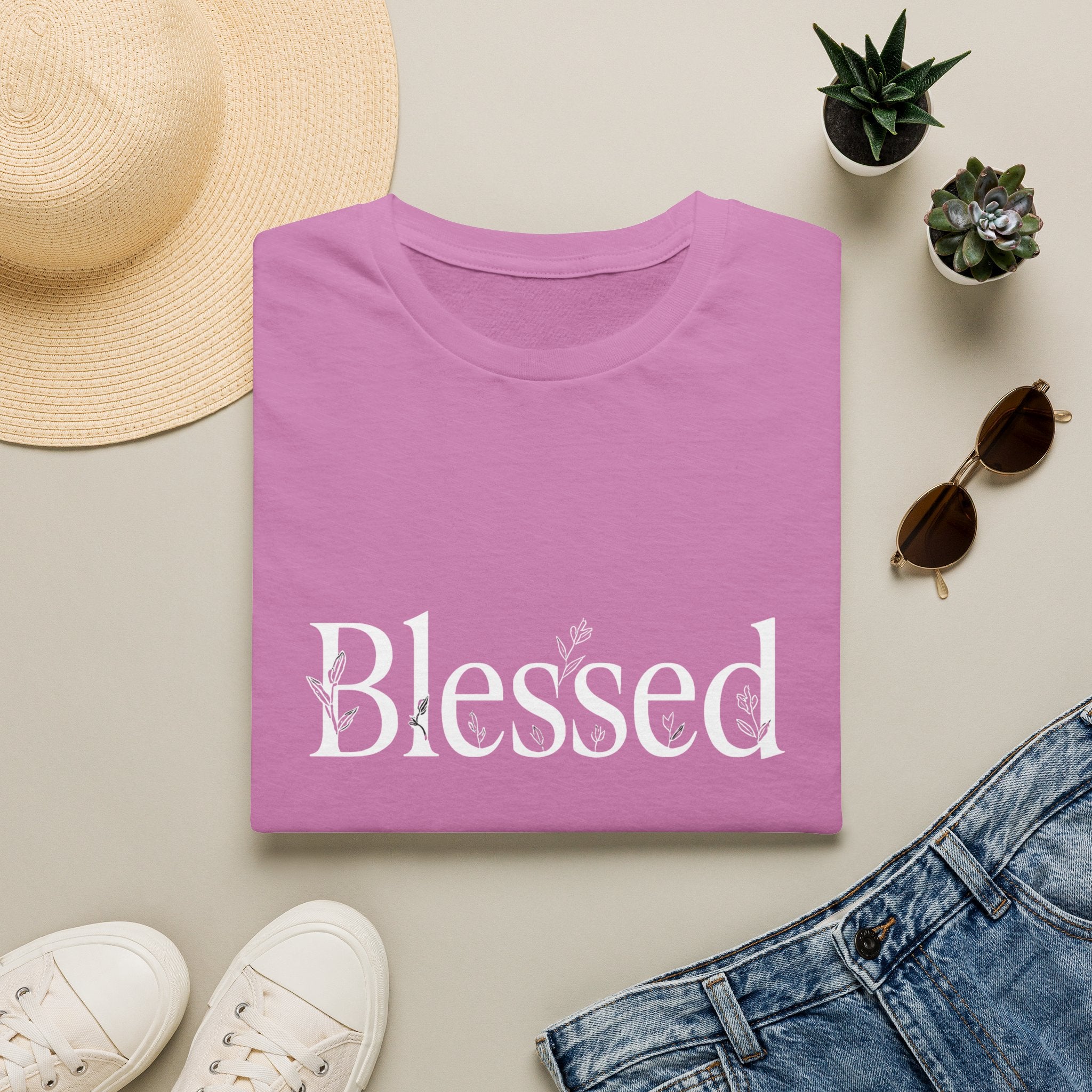 Blessed Floral Logo T-Shirt