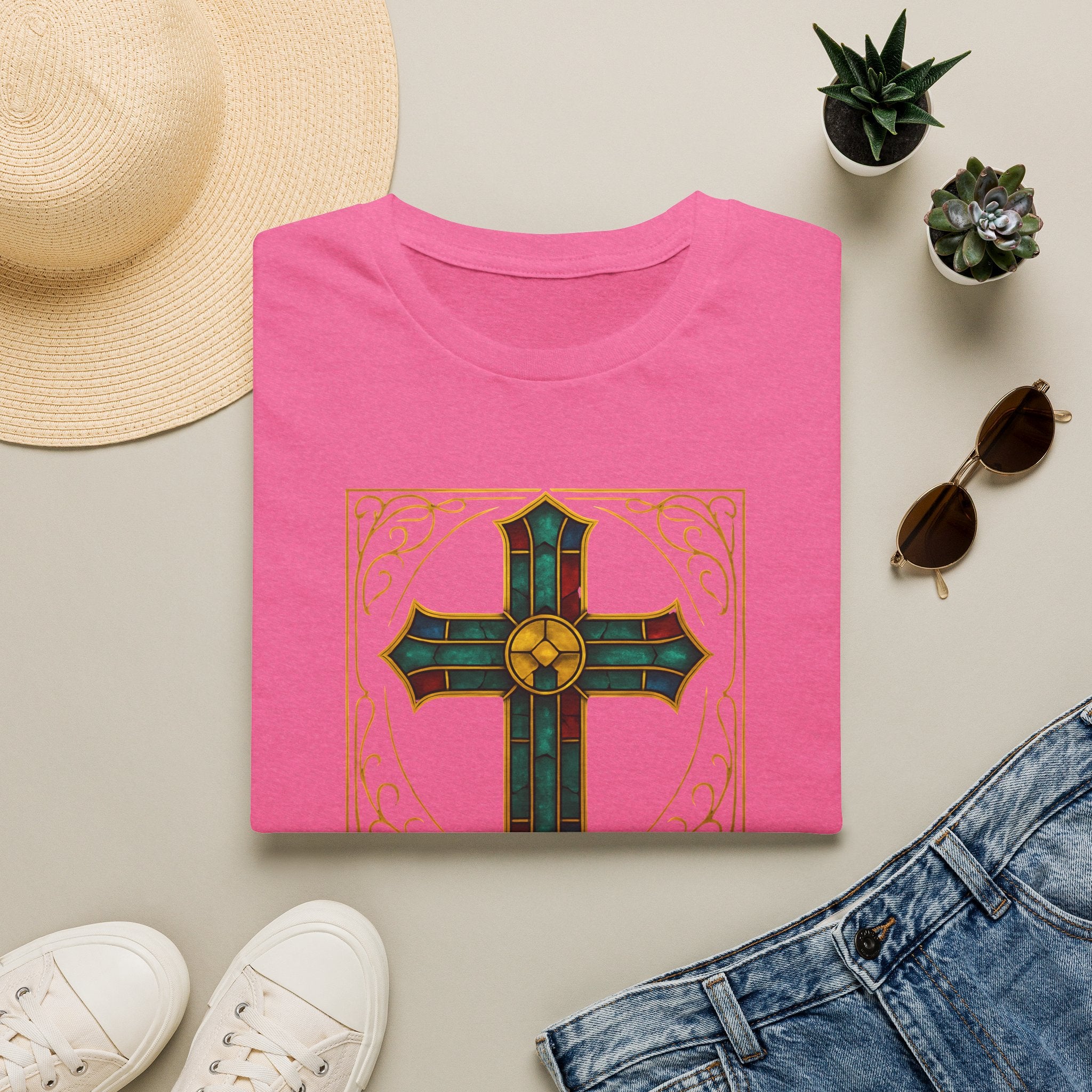 Stained Glass Cross T-Shirt