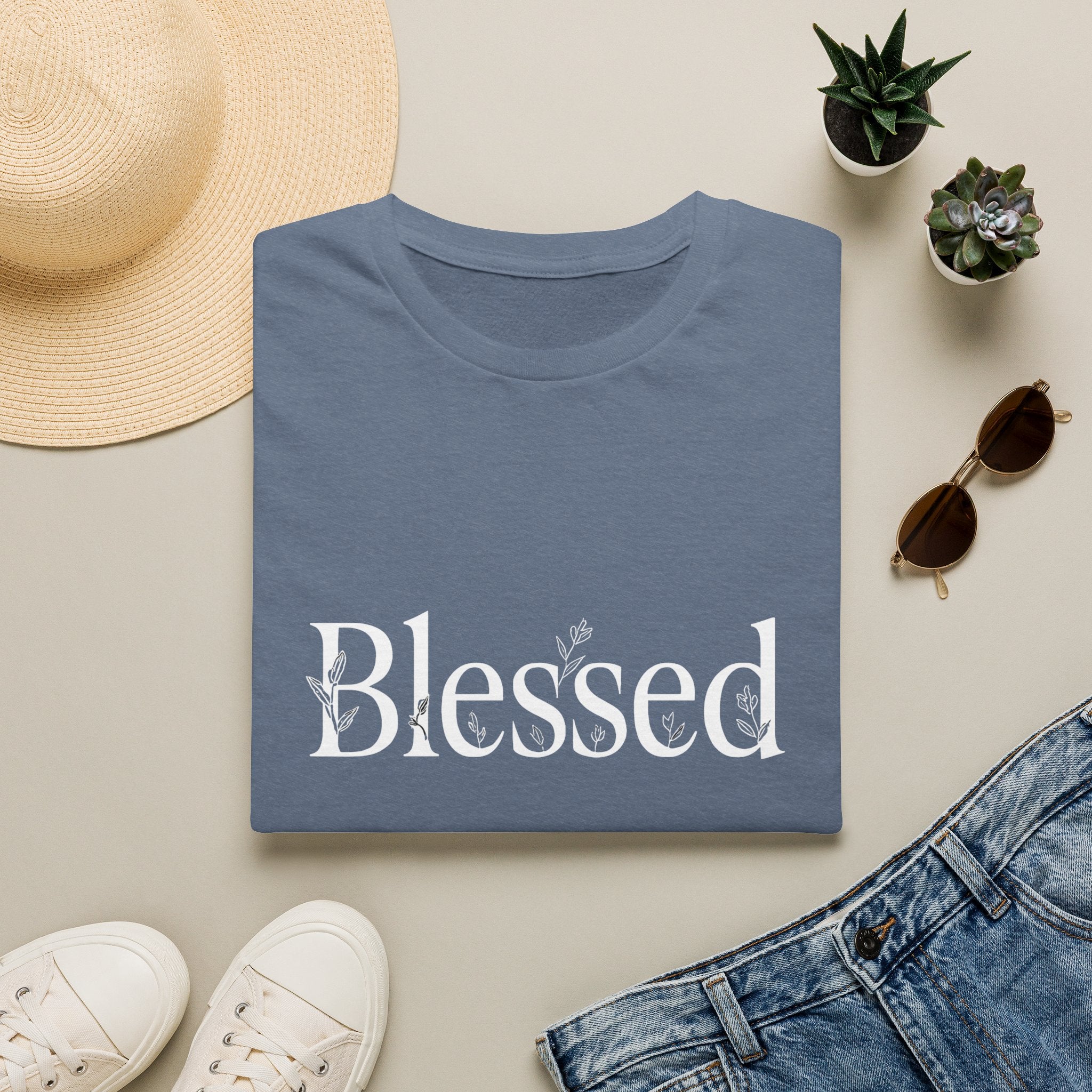 Blessed Floral Logo T-Shirt