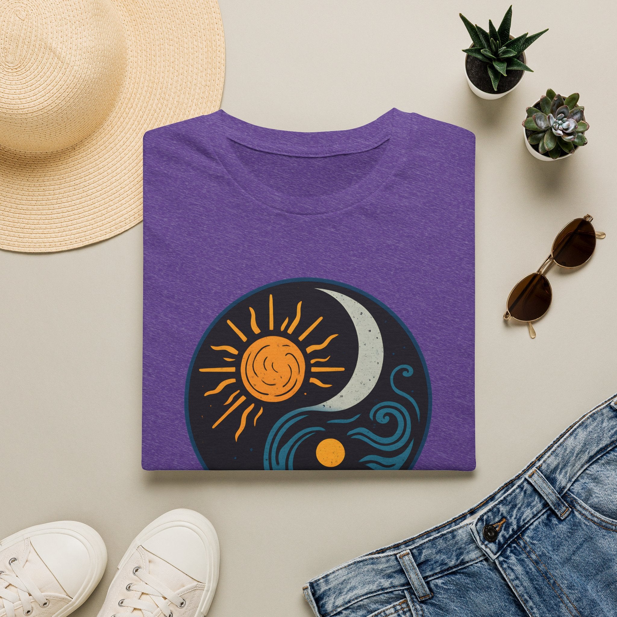 Sun and Moon Waves T-Shirt