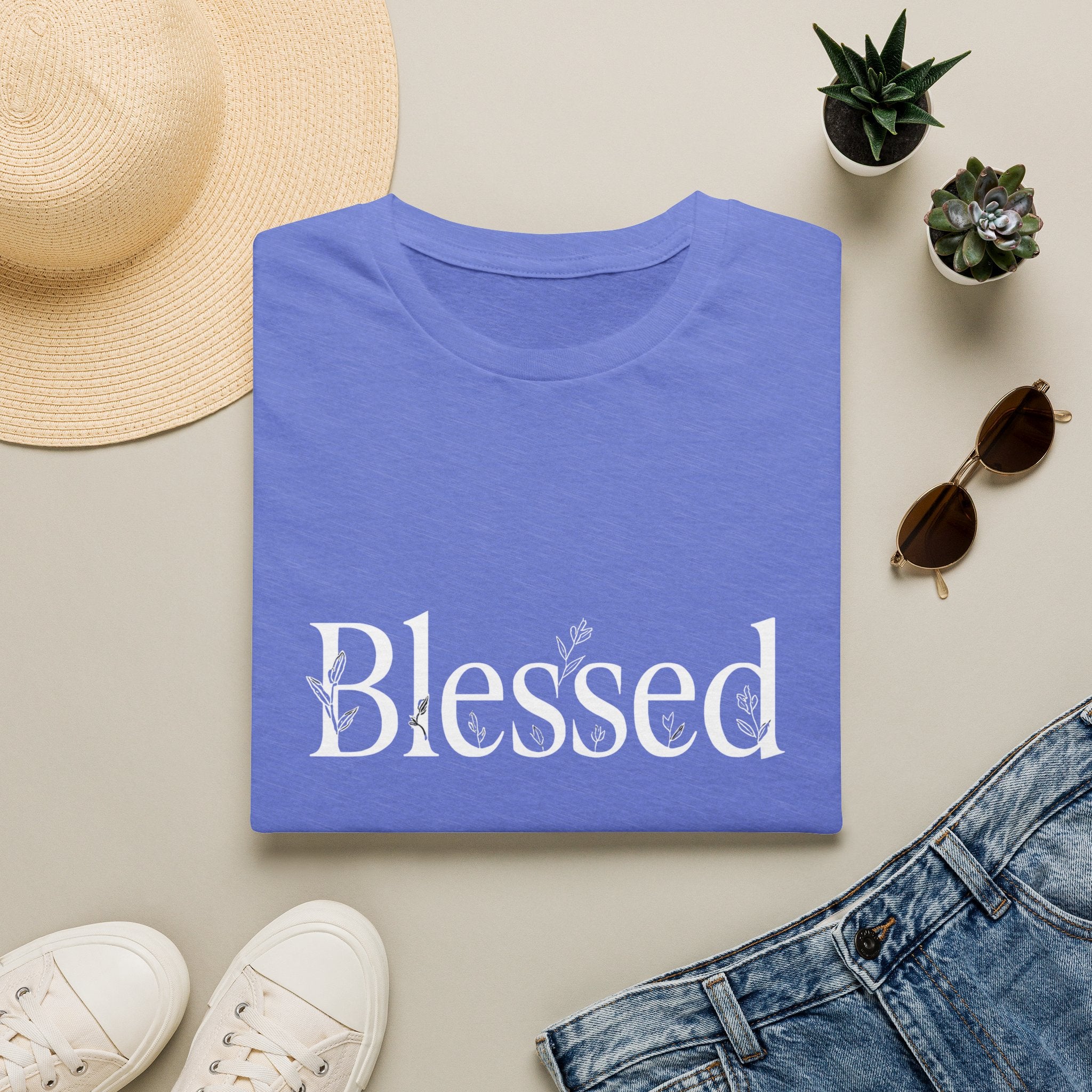 Blessed Floral Logo T-Shirt