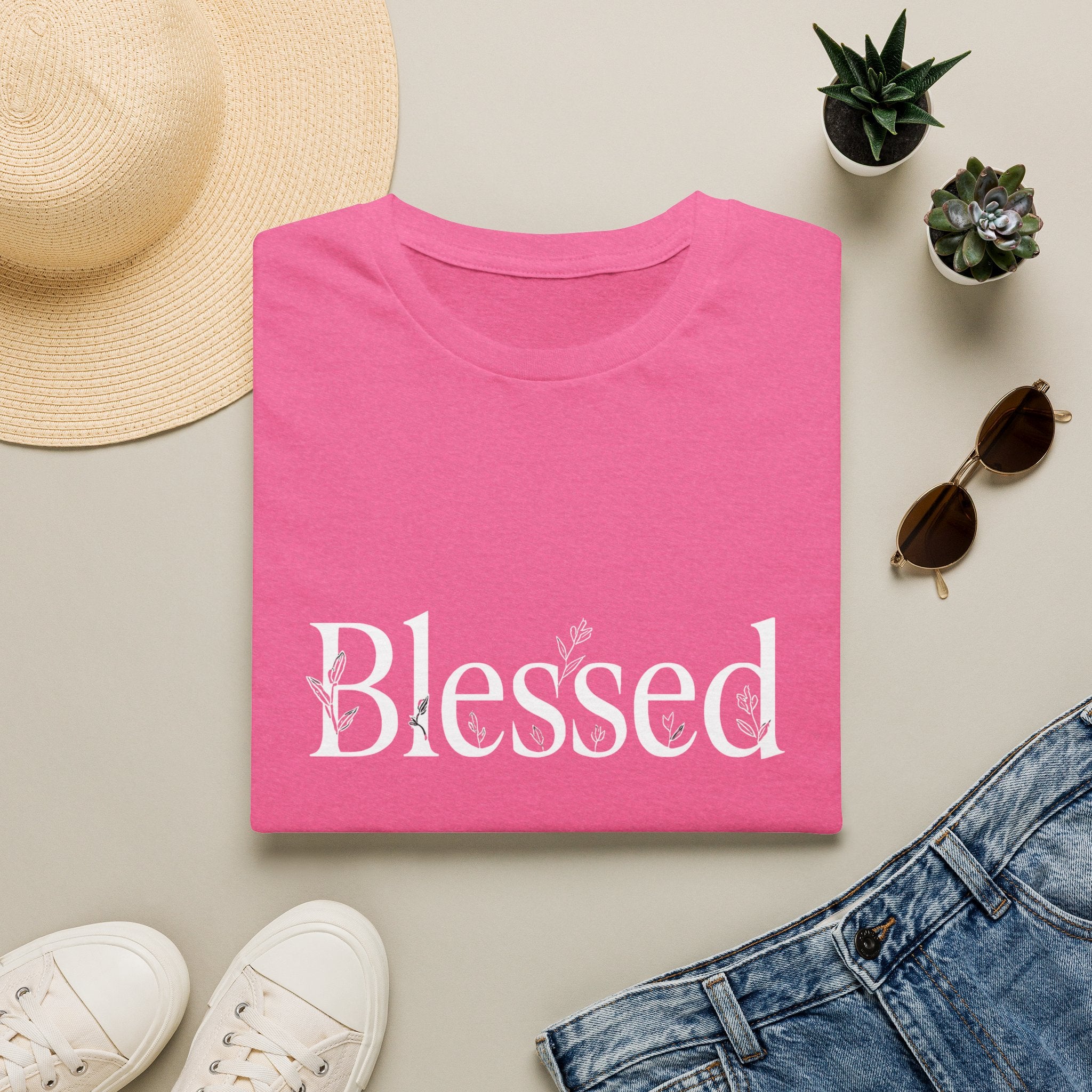 Blessed Floral Logo T-Shirt