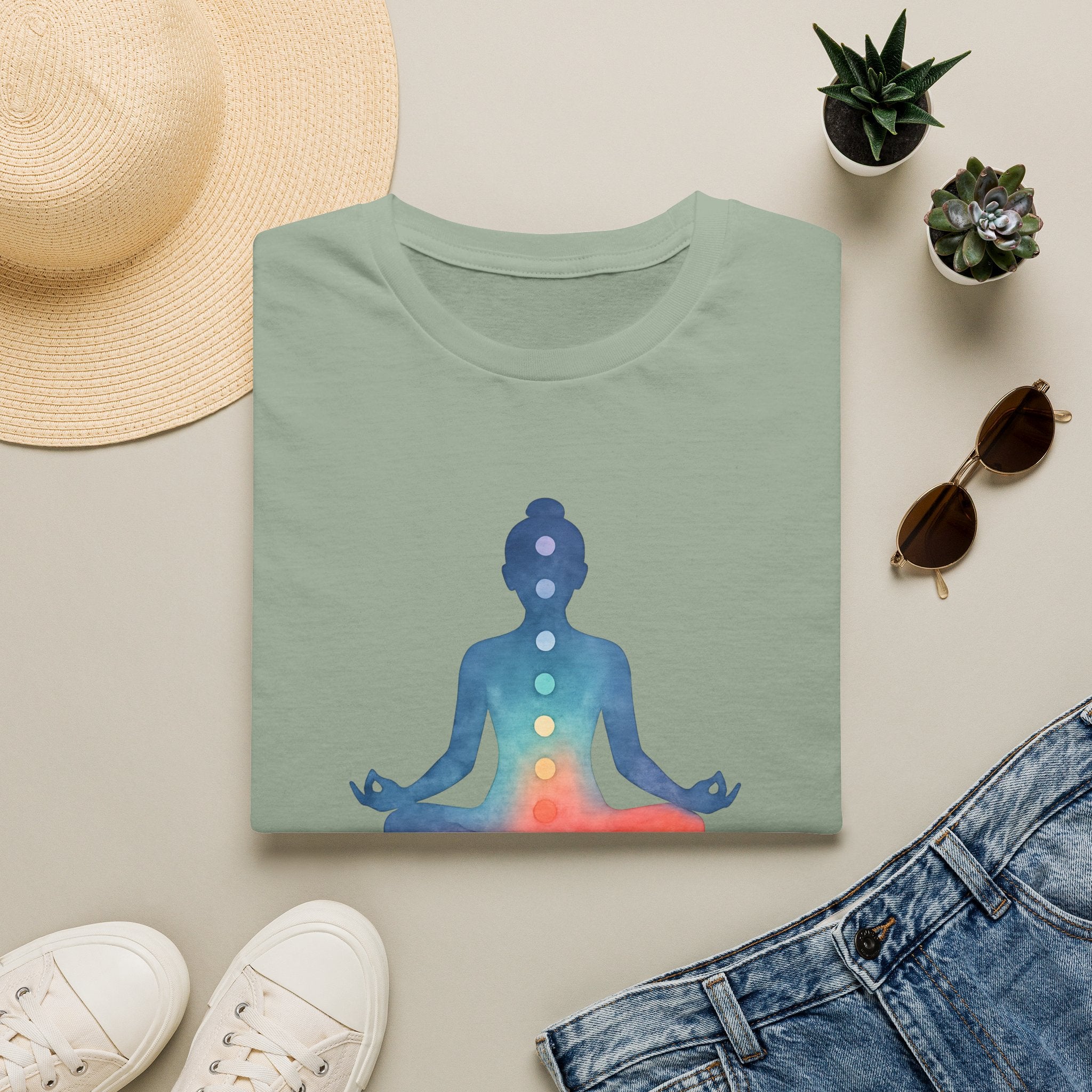 Chakra Meditation Silhouette T-Shirt