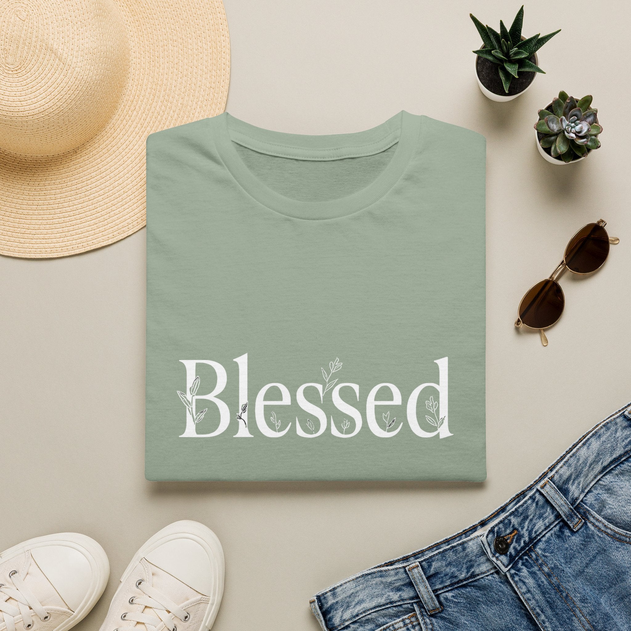 Blessed Floral Logo T-Shirt
