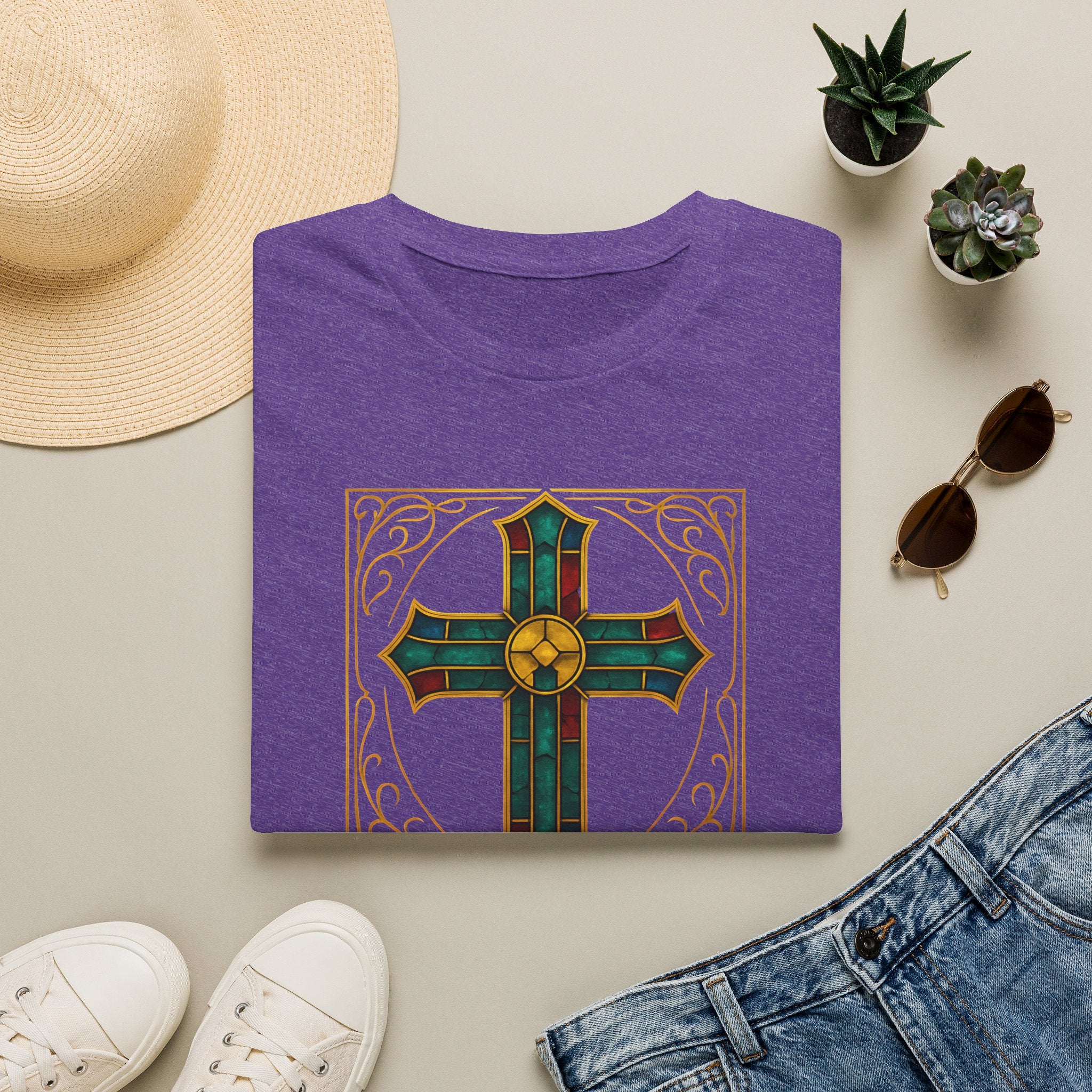 Stained Glass Cross T-Shirt