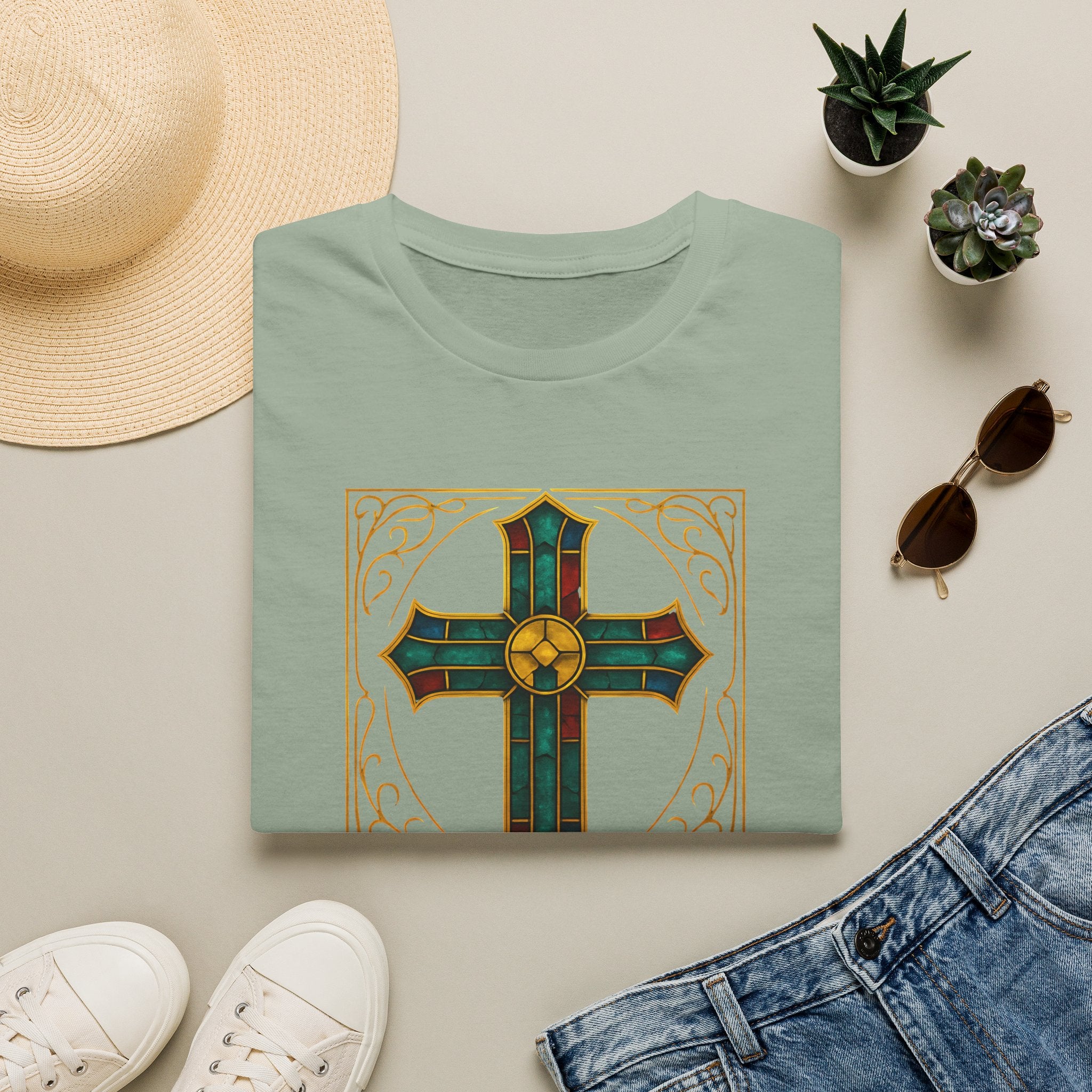 Stained Glass Cross T-Shirt