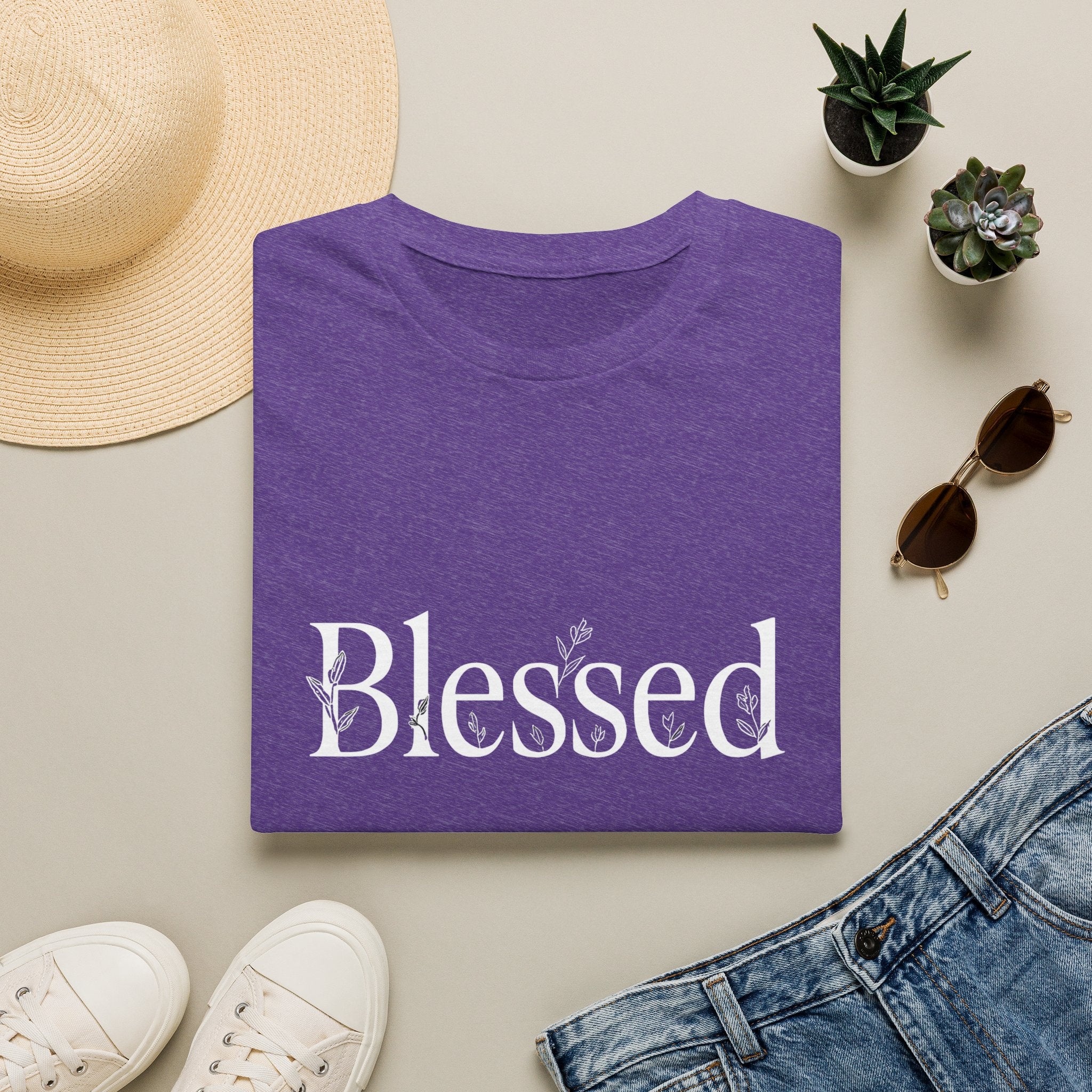 Blessed Floral Logo T-Shirt